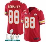 Men's Kansas City Chiefs #88 Tony Gonzalez Red Team Color Vapor Untouchable Limited Player Super Bowl LIV Bound Football Jersey