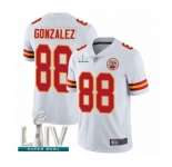 Men's Kansas City Chiefs #88 Tony Gonzalez White Vapor Untouchable Limited Player Super Bowl LIV Bound Football Jersey