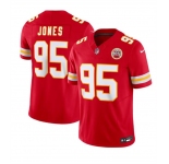 Men’s Kansas City Chiefs #95 Chris Jones Red 2024 F.U.S.E Vapor Untouchable Limited Stitched Football Jersey