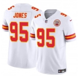 Men’s Kansas City Chiefs #95 Chris Jones White 2024 F.U.S.E Vapor Untouchable Limited Stitched Football Jersey