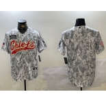 Men's Kansas City Chiefs Team Logo 2024 Arctic Camo Salute to Service Stitched Baseball Jersey