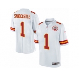 Men's Nike Kansas City Chiefs #1 Leon Sandcastle Limited White NFL Jersey