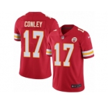 Men's Nike Kansas City Chiefs #17 Chris Conley Limited Red Rush NFL Jersey