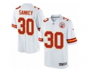 Men's Nike Kansas City Chiefs #30 Bishop Sankey Limited White NFL Jersey