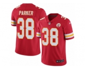 Men's Nike Kansas City Chiefs #38 Ron Parker Limited Red Rush NFL Jersey
