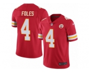 Men's Nike Kansas City Chiefs #4 Nick Foles Limited Red Rush NFL Jersey