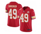 Men's Nike Kansas City Chiefs #49 Daniel Sorensen Limited Red Rush NFL Jersey