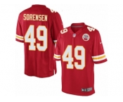 Men's Nike Kansas City Chiefs #49 Daniel Sorensen Limited Red Team Color NFL Jersey