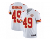 Men's Nike Kansas City Chiefs #49 Daniel Sorensen Vapor Untouchable Limited White NFL Jersey