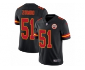 Men's Nike Kansas City Chiefs #51 Frank Zombo Limited Black Rush NFL Jersey