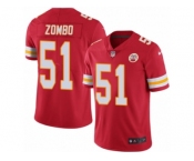 Men's Nike Kansas City Chiefs #51 Frank Zombo Limited Red Rush NFL Jersey