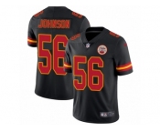 Men's Nike Kansas City Chiefs #56 Derrick Johnson Limited Black Rush NFL Jersey