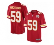 Men's Nike Kansas City Chiefs #59 Justin March-Lillard Limited Red Team Color NFL Jersey