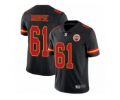 Men's Nike Kansas City Chiefs #61 Mitch Morse Limited Black Rush NFL Jersey