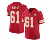Men's Nike Kansas City Chiefs #61 Mitch Morse Limited Red Rush NFL Jersey