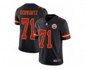 Men's Nike Kansas City Chiefs #71 Mitchell Schwartz Limited Black Rush NFL Jersey