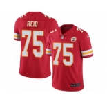 Men's Nike Kansas City Chiefs #75 Jah Reid Limited Red Rush NFL Jersey