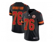 Men's Nike Kansas City Chiefs #76 Laurent Duvernay-Tardif Limited Black Rush NFL Jersey