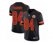 Men's Nike Kansas City Chiefs #84 Demetrius Harris Limited Black Rush NFL Jersey
