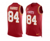 Men's Nike Kansas City Chiefs #84 Demetrius Harris Limited Red Player Name & Number Tank Top NFL Jersey