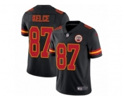 Men's Nike Kansas City Chiefs #87 Travis Kelce Limited Black Rush NFL Jersey