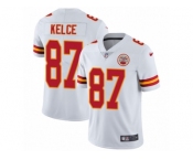 Men's Nike Kansas City Chiefs #87 Travis Kelce Vapor Untouchable Limited White NFL Jersey