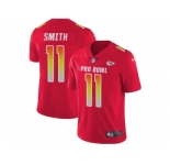 Nike Kansas City Chiefs #11 Alex Smith Red Men Stitched NFL Limited AFC 2018 Pro Bowl Jersey