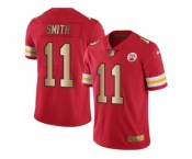 Nike Kansas City Chiefs #11 Alex Smith Red Men's Stitched NFL Limited Gold Rush Jersey