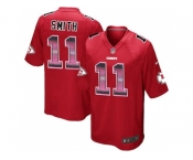 Nike Kansas City Chiefs #11 Alex Smith Red Team Color Men's Stitched NFL Limited Strobe Jersey