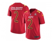 Nike Kansas City Chiefs #2 Dustin Colquitt Red Men's Stitched NFL Limited AFC 2017 Pro Bowl Jersey