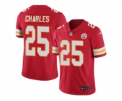 Nike Kansas City Chiefs #25 Jamaal Charles Red Men's Stitched NFL Limited Rush Jersey