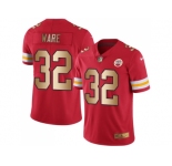 Nike Kansas City Chiefs #32 Spencer Ware Red Men's Stitched NFL Limited Gold Rush Jersey