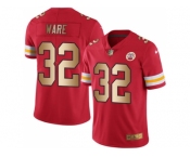 Nike Kansas City Chiefs #32 Spencer Ware Red Men's Stitched NFL Limited Gold Rush Jersey