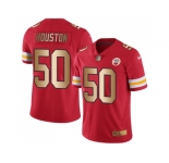 Nike Kansas City Chiefs #50 Justin Houston Red Men's Stitched NFL Limited Gold Rush Jersey