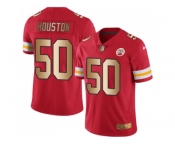 Nike Kansas City Chiefs #50 Justin Houston Red Men's Stitched NFL Limited Gold Rush Jersey