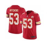 Nike Kansas City Chiefs #53 Anthony Hitchens Red Team Color Men Stitched NFL Vapor Untouchable Limited Jersey