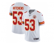 Nike Kansas City Chiefs #53 Anthony Hitchens White Men Stitched NFL Vapor Untouchable Limited Jersey