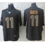 nike nfl jerseys kansas city chiefs #11 smith black[nike impact limited]