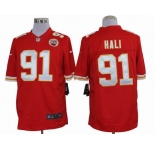 nike nfl jerseys kansas city chiefs #91 hali red[nike limited]