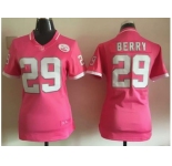 2015 Women Nike Kansas City Chiefs #29 Eric Berry Pink jerseys