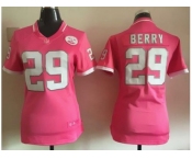 2015 Women Nike Kansas City Chiefs #29 Eric Berry Pink jerseys