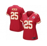 Wome Nike Kansas City Chiefs #25 Kenneth Acker Game Red Team Color NFL Jersey