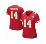Women Nike Kansas City Chiefs #14 Demarcus Robinson Game Red Team Color NFL Jersey