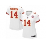 Women Nike Kansas City Chiefs #14 Demarcus Robinson Game White NFL Jersey