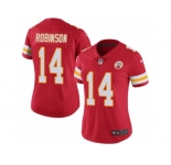 Women Nike Kansas City Chiefs #14 Demarcus Robinson Red Team Color Vapor Untouchable Limited Player NFL Jersey