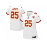 Women Nike Kansas City Chiefs #25 Kenneth Acker Game White NFL Jersey