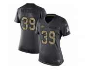 Women Nike Kansas City Chiefs #39 Terrance Mitchell Limited Black 2016 Salute to Service NFL Jersey