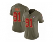 Women Nike Kansas City Chiefs #53 Ramik Wilson Limited Olive 2017 Salute to Service NFL Jersey