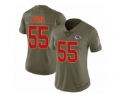 Women Nike Kansas City Chiefs #55 Dee Ford Limited Olive 2017 Salute to Service NFL Jersey