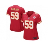 Women Nike Kansas City Chiefs #59 Reggie Ragland Game Red Team Color NFL Jersey